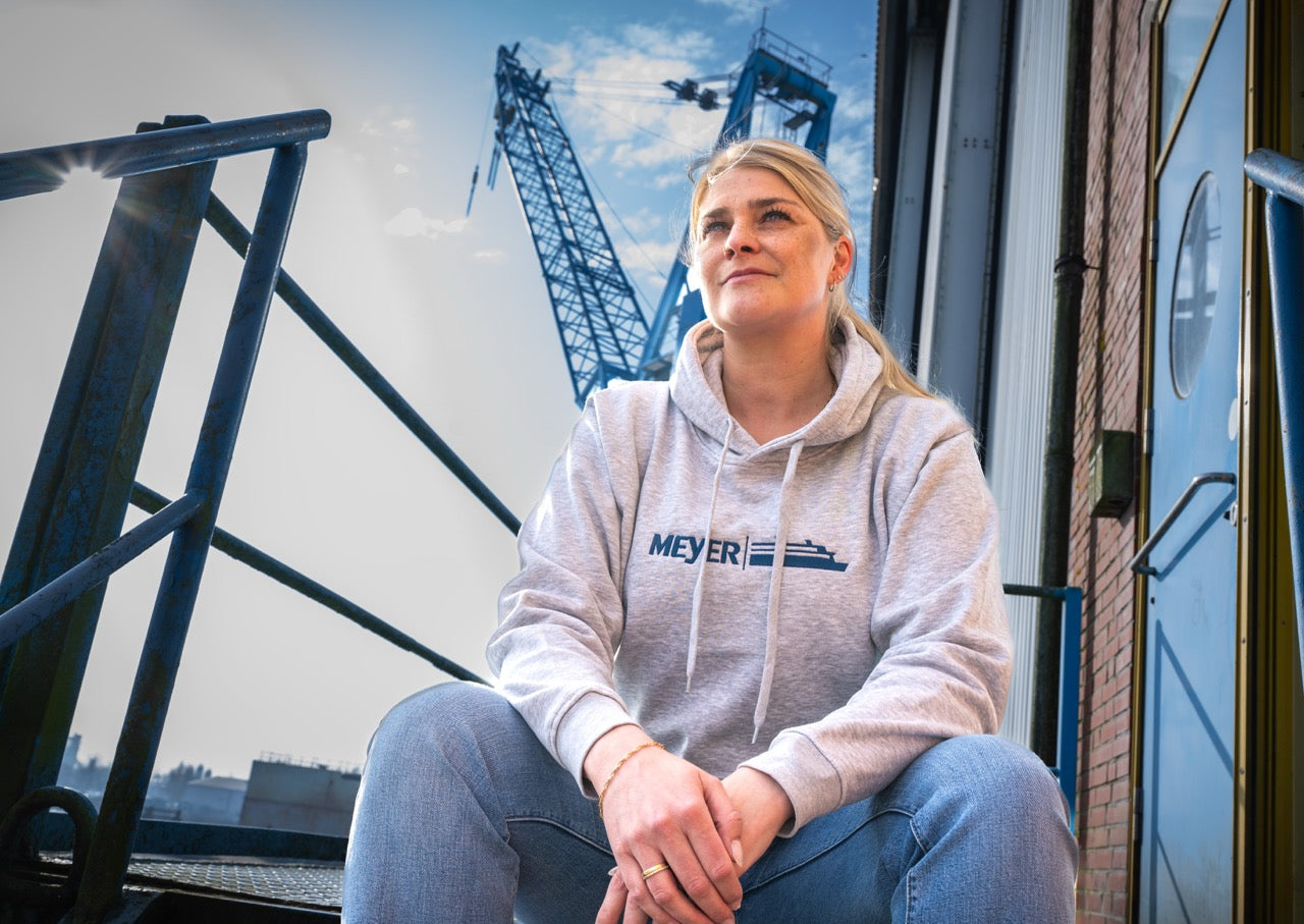 Hoodie grau - Logo